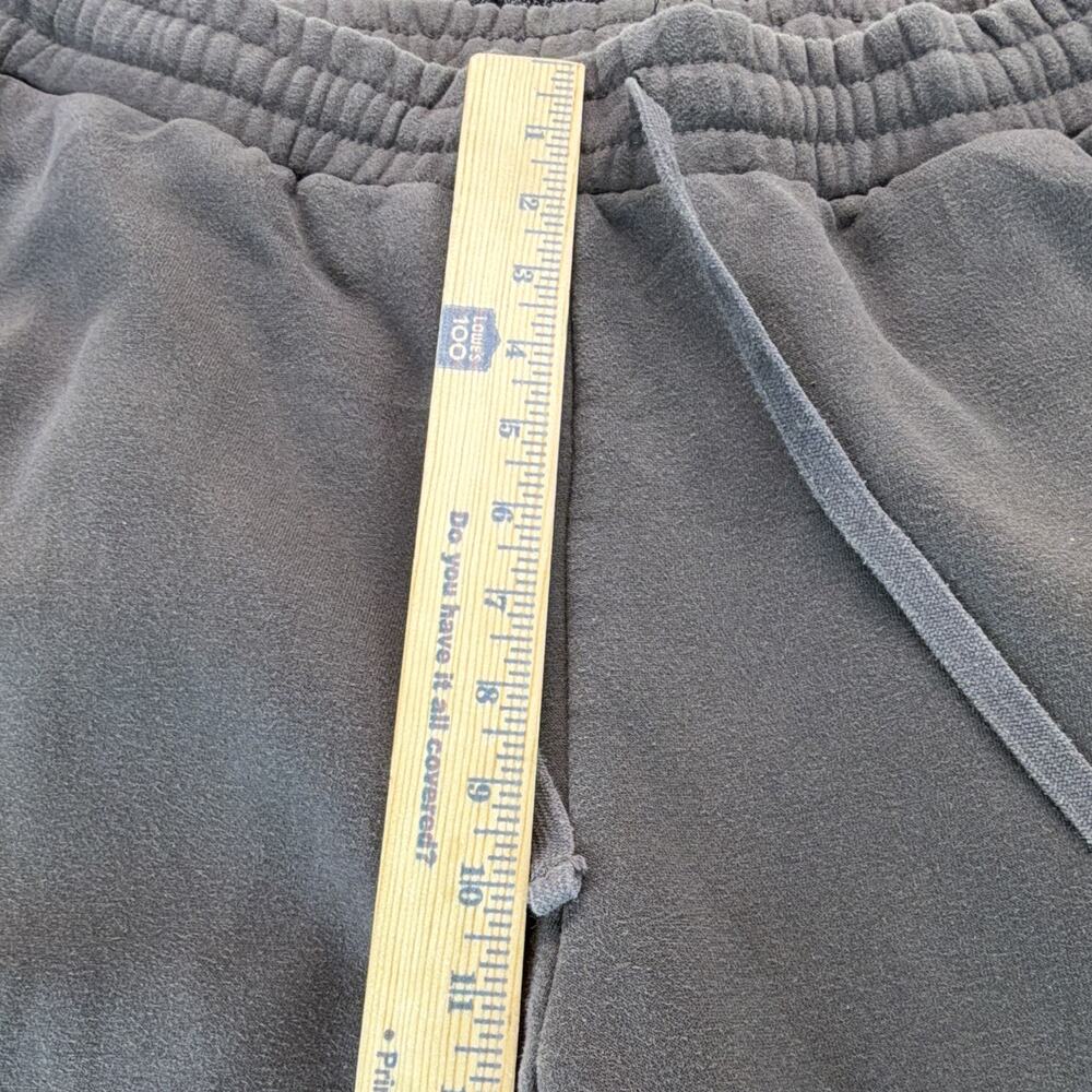 PacSun Men's Fleece Sweatpants Gray L Regular Fit Straight Leg Drawstring - Picture 4 of 10